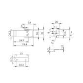 4 Adet Sandık Klipsi Kilidi Gergi Mandalı Orta boy Nikel - 2
