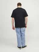 Jack Jones Carp Logo Büyük Beden Erkek Tişört 12184987 - 4