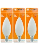 (3 Adet) Osaka 6W (50W) Günışığı (4000K) E14 Duylu (İnce Duy) Led Mum Ampul thumbnail 1