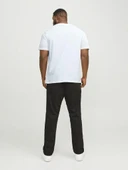 Jack Jones Carp Logo Büyük Beden Erkek Tişört 12184987 - 4