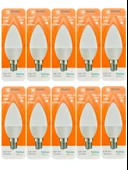 (10 Adet) Osaka 9W (70W) Beyaz Işık (6500K) E14 Duylu (İnce Duy) Led Mum Ampul thumbnail 1