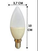 (8 Adet) Osaka 6W (50W) Günışığı (4000K) E14 Duylu (İnce Duy) Led Mum Ampul - 3