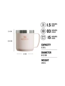 Stanley Classic The Legendary Camp Mug | 0.35L / 12oz Pembe 10-09366-271 - 1