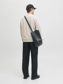 Jack Jones Blachad Brandıng Bisiklet Yaka Erkek Sweat 12261386 - 5