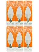 (6 Adet) Osaka 9W (70W) Beyaz Işık (6500K) E14 Duylu (İnce Duy) Led Mum Ampul thumbnail 1