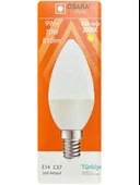 (3 Adet) Osaka 9W (70W) Sarı Işık (3000K) E14 Duylu (İnce Duy) Led Mum Ampul thumbnail 2