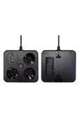 Akım Korumalı Anahtarlı Priz - 3x Priz - 2x Usb - 2x Type-c - 2 Mt Kablo Hızlı Şarj Özellikli Siyah - 1