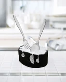 Pratik Mutfak Gereci, Hijyenik Vantuzlu Çatal Kaşık Bıçak Yıkama Fırçası (Çift Fırçalı) - 2