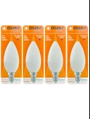 (4 Adet) Osaka 6W (50W) Günışığı (4000K) E14 Duylu (İnce Duy) Led Mum Ampul thumbnail 1