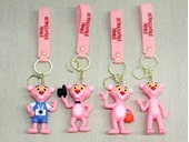 Pembe Panter Silikon Anahtarlık Alk4271 - 1