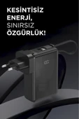 1017 10000 mAh Type-C Taşınabilir 22,5 W Hızlı Şarj Dijital Göstergeli Powerbank - 2