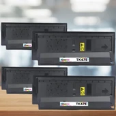 Kyocera TK-475 Muadil Toner 4'lü Paket / FS6530 / FS6525 / FS6025 - 1