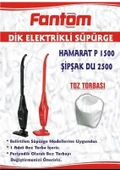 FANTOM Hamarat Dik Süpürge Torbası Bez Torba (Hamarat P 1500 / Şipşak Du 2500 Torba Filitre Özelliklidir) - 1