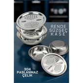 Modacar Çelik Rende Kase Süzgeç Seti - MultiFix 3 in 1 Paslanmaz Çelik - 1