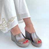 Tlay Platin Cilt Dolgu Topuk Terlik thumbnail 4