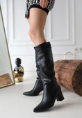 Pitay Siyah Cilt Topuklu Çizme thumbnail 1