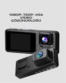 1080P 3 Kameralı Araç DVR -Q301 - 4