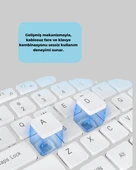 USB Alıcılı Kablosuz Klavye Mouse - Geniş Uyumluluk, Sessiz Tuşlar - 2