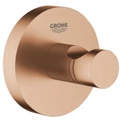 Grohe Essentials Tekli Havlu/Bornoz Askısı, Fırçalı Bakır, 40364DL1 - 1