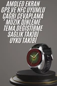 Akıllı Saat 1.5 Inç Amoled Ekran Çift Kordonlu GPS NFC Uyumlu thumbnail 2