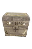 Ahşap Aynalı Pleksili Tip Box Kumbara Ve Bahşiş Kutusu Tipbox - 1