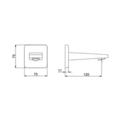 ECA Dalia Çıkış Ucu Krom, 102159212-K - 2