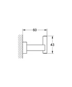 Grohe Essentials Cube Askı, Krom, 40511001 - 2