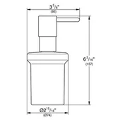 Grohe Essentials Sıvı sabunluk, Fırçalı Sert Grafit, 40394AL1 - 2