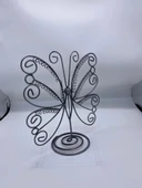 İthal Metal Gri Renk 26x28Cm Küpe Standı - 2