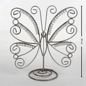 İthal Metal Gri Renk 26x28Cm Küpe Standı - 1