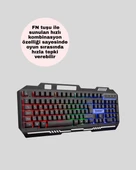 Gaming Klavye Mouse – Çatışmasız Tuş, Hızlı Tepki Süresi thumbnail 5