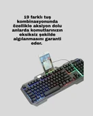 RGB Aydınlatmalı Oyuncu Klavye Mouse – Mekanik Hissiyat, Maksimum Kontrol thumbnail 2