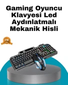 Mekanik Oyuncu Seti – LED Işıklandırma ve Ergonomik Mouse thumbnail 1