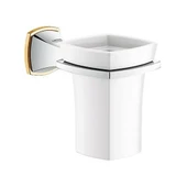 Grohe Grandera Seramik Fırçalık Ve Tutacağı, Krom-Altın, 40626IG0 - 1