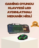 Mekanik LED Gaming Klavye Mouse Seti – Yüksek Tepki ve Ergonomi - 1