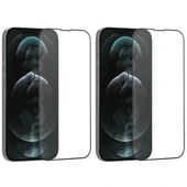 iPhone 15 Uyumlu Tam Kaplayan Kalın Parlak 5D Ekran Koruyucu x2 - 1