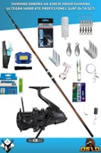 Shimano Sonora AX 420cm 200gr Shimano Ultegra 14000 XTE Profesyonel Surf Olta Seti thumbnail 1