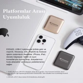Transcend TS1TESD420G 1TB, USB,Type C, 20Gbps, 2000MB/s Magsafe Taşınabilir Harici SSD - Gold - 8