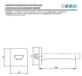 ECA Luna Çıkış Ucu Krom, 102159206-K thumbnail 2