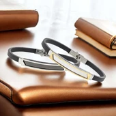 İsim Yazılabilir Kişiselleştirilebilir Çelik Bileklik 3183SCB028 thumbnail 3