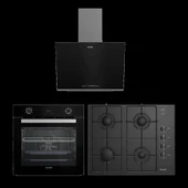 Arçelik Smart Siyah Ankastre Set thumbnail 1