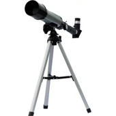 50x360 Mini Teleskop Kara Uzay Teleskobu Aliminyum Gövde Tripodlu thumbnail 7