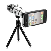 İphone5,5s,i̇phone4.4s Için Alüminyum 14x Optik Zoom Yakından Görüntü Çekme Dürbün - 2