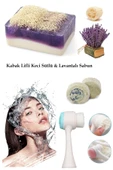 3lü Yaşlanma Karşıtı Bakım Peeling Keçi Sütlü&sabun Lavanta Leke,kararma Ruşur Taşı Yüz Fırçası thumbnail 1