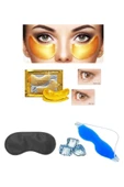 3'lü Göz Altı Torba Şişkinik Sıcak Soguk Jel Göz Terapi Bandı Maske Seti - 1