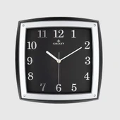 Dekoratif Duvar Saati Gri / Siyah Kabartma Rakamlı 30 CM - 1
