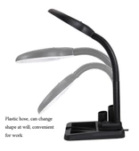 Esnek 5x /10x,40 Led Işıklı Büyüteç ,lamba Büyüteç Okuma, Çalışma Lehim Masa Lambası A808 - 5