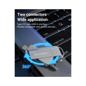 Oscoo SU001 1TB 5GBPS (550/520MB/s) Usb3.2 Gen1 Type-A & Type-C Taşınabilir SSD - 6