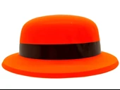 Neon Partisi Turuncu Renk Melon Plastik Parti Şapkası thumbnail 2