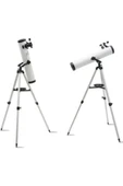 76x700 Profesyonel Aynalı  Uzay Teleskopubeyaz thumbnail 4